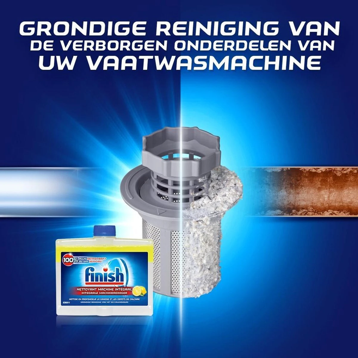 Finish Integrale Machinereiniger Citroen Vaatwasser - 4x 250 ML - Voordeelpak 4 Finish Integrale Machinereiniger Citroen Vaatwasser - 4x 250 ML - Voordeelpak - Afbeelding 2