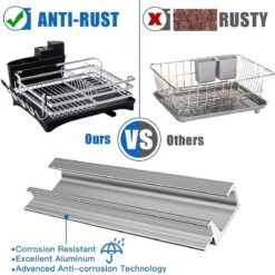 Doogo® Afdruiprek Met Bestekkorf En Lekbak Voor Keukenborden En Bestek Afdruiprek Met Draaibare Uitloop -Winkel Voor Dagelijkse Benodigdheden 1200x1200 2288