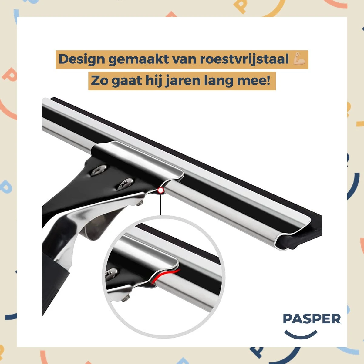 Raamtrekker Professioneel - 45 Cm - Pasper - Raamwisser - Raamtrekkers Zwart - Verstelbaar - Voor Multifunctioneel Gebruik Ramen, Douche En Auto 5 Raamtrekker Professioneel - 45 Cm - Pasper - Raamwisser - Raamtrekkers Zwart - Verstelbaar - Voor Multifunctioneel Gebruik Ramen, Douche En Auto - Afbeelding 3