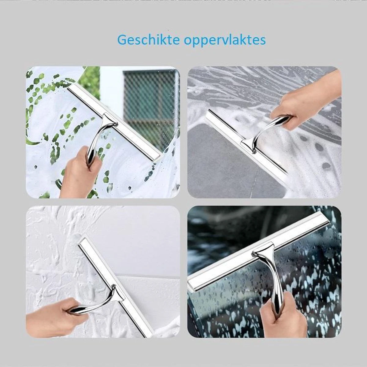 Merkloos Luxe Douchewisser 25 Cm - Aluminium - Inclusief Ophangsysteem - Trekker - Badkamer Accessoires - Raamwisser - Roestvrij Staal 6 Merkloos Luxe Douchewisser 25 Cm - Aluminium - Inclusief Ophangsysteem - Trekker - Badkamer Accessoires - Raamwisser - Roestvrij Staal - Afbeelding 4