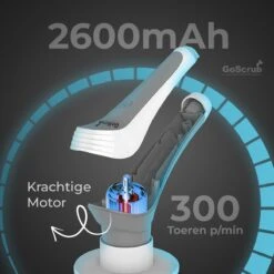 GoScrub® Elektrische Schoonmaakborstel – Elektrische Schrobber - Schrobborstel – Voor Badkamer Of Keuken – Schrobber Met Steel – Luiwagen – Polijstmachine - Poetsmachine Met 10 Opzetstukken -Winkel Voor Dagelijkse Benodigdheden 1200x1200 2478