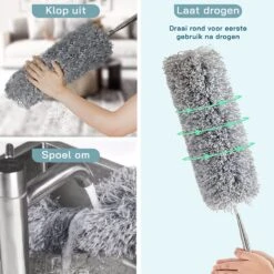 ForDig Telescopische Plumeau Microvezel - Duster Met Telescoopsteel Uitschuifbaar Tot 250 Cm - Wasbaar - 360 Graden Draaibaar -Winkel Voor Dagelijkse Benodigdheden 1200x1200 2496