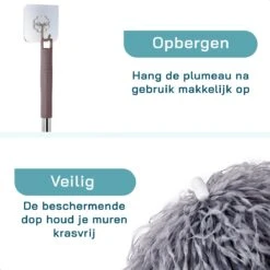 ForDig Telescopische Plumeau Microvezel - Duster Met Telescoopsteel Uitschuifbaar Tot 250 Cm - Wasbaar - 360 Graden Draaibaar -Winkel Voor Dagelijkse Benodigdheden 1200x1200 2498