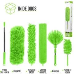 Strex Telescopische Plumeau Set Met Telescoopsteel - 60 Tot 140 Cm - Uitschuifbaar - Flexibel - Microvezel Ragebol - 5-Delige Schoonmaak Set -Winkel Voor Dagelijkse Benodigdheden 1200x1200 2538