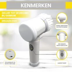 Lenga Elektrische Schoonmaakborstel - 5 In 1 Borstel - Oplaadbaar - Wasborstel - Schoonmaakmiddelen - Schrobborstels -Winkel Voor Dagelijkse Benodigdheden 1200x1200 2585