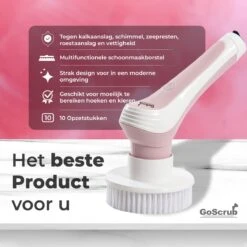 GoScrub® Elektrische Schoonmaakborstel – Elektrische Schrobber - Schrobborstel – Voor Badkamer Of Keuken – Schrobber Met Steel – Luiwagen – Polijstmachine - Roze 15 GoScrub® Elektrische Schoonmaakborstel – Elektrische Schrobber - Schrobborstel – Voor Badkamer Of Keuken – Schrobber Met Steel – Luiwagen – Polijstmachine - Roze -Winkel Voor Dagelijkse Benodigdheden 1200x1200 2603