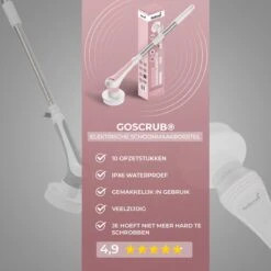 GoScrub® Elektrische Schoonmaakborstel – Elektrische Schrobber - Schrobborstel – Voor Badkamer Of Keuken – Schrobber Met Steel – Luiwagen – Polijstmachine - Roze 20 GoScrub® Elektrische Schoonmaakborstel – Elektrische Schrobber - Schrobborstel – Voor Badkamer Of Keuken – Schrobber Met Steel – Luiwagen – Polijstmachine - Roze -Winkel Voor Dagelijkse Benodigdheden 1200x1200 2608