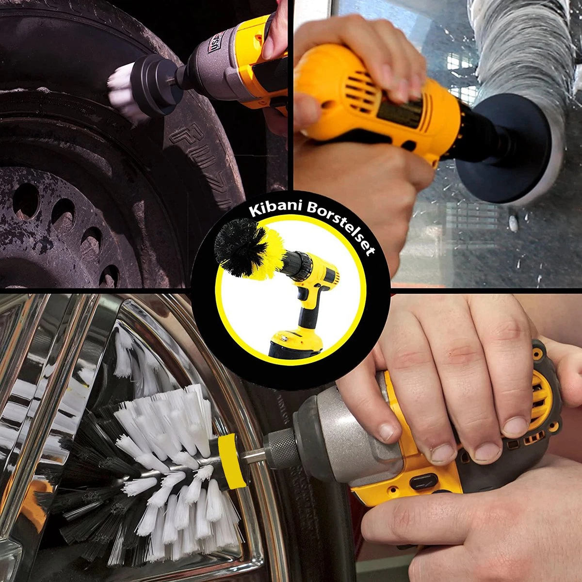 Kibani 3 Delige Borstelset Voor Boormachine - Wit - Voor Wielen, Tapijt En Bekleding - Schrobborstel – Boorborstel – Schuurborstel - Borstel Boormachine – Schoonmaakborstel – Reinigingsborstel – Tapijtreiniger - Borstelset 5 Kibani 3 Delige Borstelset Voor Boormachine - Wit - Voor Wielen, Tapijt En Bekleding - Schrobborstel – Boorborstel – Schuurborstel - Borstel Boormachine – Schoonmaakborstel – Reinigingsborstel – Tapijtreiniger - Borstelset - Afbeelding 3