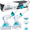 Strex Elektrische Schoonmaakborstel - Draadloze Schrobborstel - Schrobber - 3 Opzetstukken - Telescoopsteel - Poetsmachine Met Krachtige Accu -Winkel Voor Dagelijkse Benodigdheden 1200x1200 2689