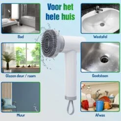 Elektrische Schoonmaakborstel - Schrobborstel - Handborstel - Schuurborstel - Schrobber - Badkamer - Toilet - Keuken -Winkel Voor Dagelijkse Benodigdheden 1200x1200 2699