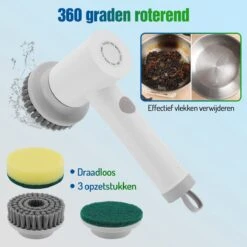 Elektrische Schoonmaakborstel - Schrobborstel - Handborstel - Schuurborstel - Schrobber - Badkamer - Toilet - Keuken -Winkel Voor Dagelijkse Benodigdheden 1200x1200 2702