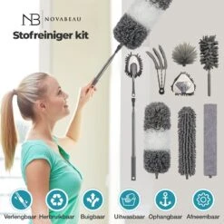 NovaBeau Plumeau Met Telescoopsteel – Microvezel Ragebol Uitschuifbaar - 9-delig Duster Set Met Voegenborstel – RVS Stoffer – Grijs Chenille Borstel – Wasbaar En Draaibaar 12 NovaBeau Plumeau Met Telescoopsteel – Microvezel Ragebol Uitschuifbaar - 9-delig Duster Set Met Voegenborstel – RVS Stoffer – Grijs Chenille Borstel – Wasbaar En Draaibaar -Winkel Voor Dagelijkse Benodigdheden 1200x1200 2712