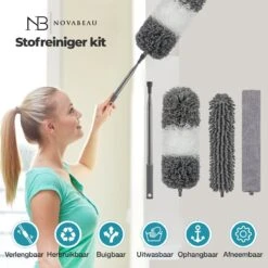Novabeau® - Telescopische Plumeau – Plumeau Met Telescoopsteel – Ragebol – Uitschuifbaar – Grijs – 3-delige Set 14 Novabeau® - Telescopische Plumeau – Plumeau Met Telescoopsteel – Ragebol – Uitschuifbaar – Grijs – 3-delige Set -Winkel Voor Dagelijkse Benodigdheden 1200x1200 2768