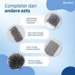 Woodoro Ragebol Uitschuifbaar Complete 9-Delige Set - Verstelbare Telescoopsteel - Plumeau - RVS - Zwart & Grijs -Winkel Voor Dagelijkse Benodigdheden 1200x1200 2784