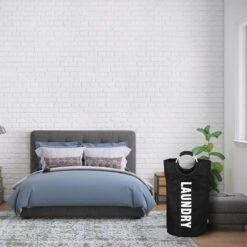 Wonair Wasmand – Waszak – Wassorteerder - Opvouwbaar – Zwart – 115L 10 Wonair Wasmand – Waszak – Wassorteerder - Opvouwbaar – Zwart – 115L -Winkel Voor Dagelijkse Benodigdheden 1200x1200 2841