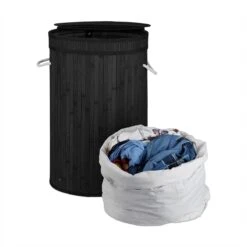 Relaxdays Wasmand Bamboe - Ronde Wasbox Met Deksel - 63 X 40 Cm - 65 Liter - Zwart 22 Relaxdays Wasmand Bamboe - Ronde Wasbox Met Deksel - 63 X 40 Cm - 65 Liter - Zwart -Winkel Voor Dagelijkse Benodigdheden 1200x1200 2899