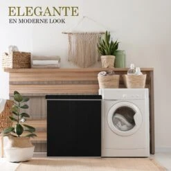 MIRI Wasmand – 3 Vakken Met Deksel – Wassorteerder – Zwart – 120 Liter – Wasbox – Opvouwbaar – Organizer Kleding – Laundry Basket 11 MIRI Wasmand – 3 Vakken Met Deksel – Wassorteerder – Zwart – 120 Liter – Wasbox – Opvouwbaar – Organizer Kleding – Laundry Basket -Winkel Voor Dagelijkse Benodigdheden 1200x1200 2928