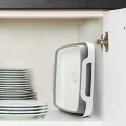 Kurtzy Grijs Inklapbare Afwas Zink/basin, Met Drainage Plug - 16L Water Capaciteit – Vouwbare Kom Met Plastic Handvatten – Draagbare Wasbak Voor Buiten Camping, Reizen, Keuken En Caravan -Winkel Voor Dagelijkse Benodigdheden 1200x1200 2944