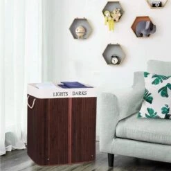 Springos Dubbele Wasmand | 2 Vakken Met Deksel | Opvouwbaar | 100 Liter | Met Uitneembare Waszak | Wasmand | Bruin 15 Springos Dubbele Wasmand | 2 Vakken Met Deksel | Opvouwbaar | 100 Liter | Met Uitneembare Waszak | Wasmand | Bruin -Winkel Voor Dagelijkse Benodigdheden 1200x1200 2965