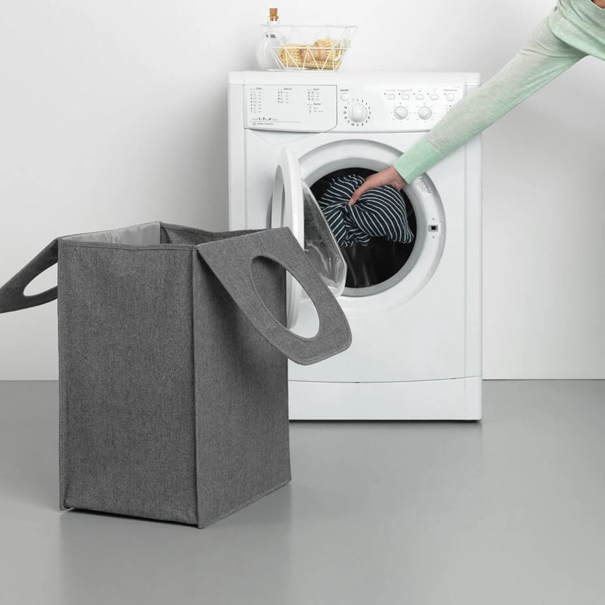 Brabantia Wasmand Met Deksel - 55 L - Pepper Black 17 Brabantia Wasmand Met Deksel - 55 L - Pepper Black - Afbeelding 15