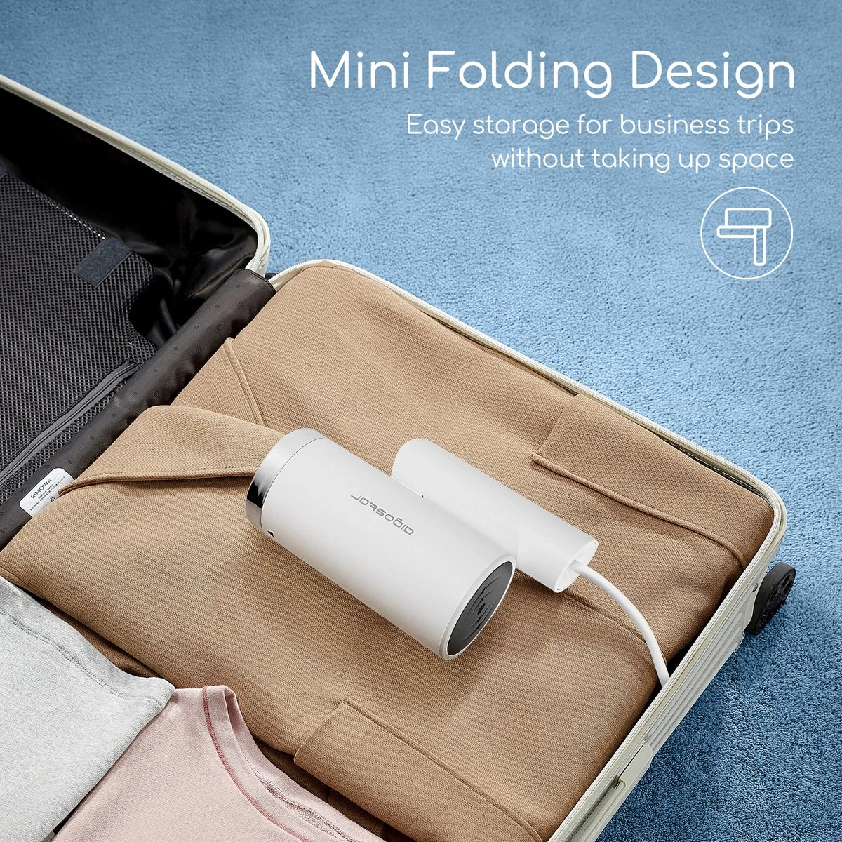 Aigostar Tiny 31RSM - Kledingstomer - Handstomer - 1200W - Wit 8 Aigostar Tiny 31RSM - Kledingstomer - Handstomer - 1200W - Wit - Afbeelding 6