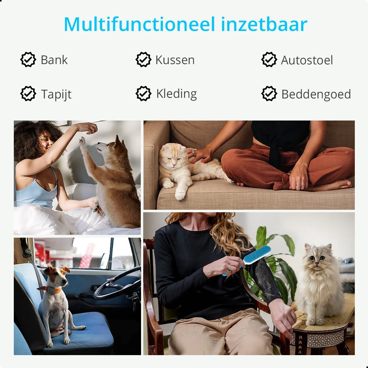 AWEMOZ Pluizenverwijderaar 4 Stuks - Pluizenborstel - Ontpluizer - Kledingroller – Pluizenroller - Kleefroller - Kledingborstel 4 AWEMOZ Pluizenverwijderaar 4 Stuks - Pluizenborstel - Ontpluizer - Kledingroller – Pluizenroller - Kleefroller - Kledingborstel - Afbeelding 2