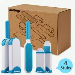 AWEMOZ Pluizenverwijderaar 4 Stuks - Pluizenborstel - Ontpluizer - Kledingroller – Pluizenroller - Kleefroller - Kledingborstel 17 AWEMOZ Pluizenverwijderaar 4 Stuks - Pluizenborstel - Ontpluizer - Kledingroller – Pluizenroller - Kleefroller - Kledingborstel -Winkel Voor Dagelijkse Benodigdheden 1200x1200 3466