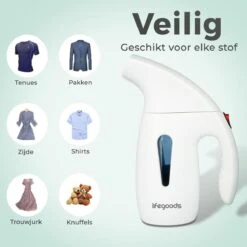 LifeGoods Kledingstomer - Handstomer Voor Kleding/Textiel/Stof - 180ML Tank - Wit -Winkel Voor Dagelijkse Benodigdheden 1200x1200 3574