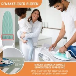 Buntes Brett® Strijkplankhoes Voor Stoomstrijkijzer (maat M) | Universeel Tot Max. 120x40 Cm | Strijkplankhoes Om Snel En Gemakkelijk Te Strijken | Made In EU | Geschikt Voor Stoomstrijkstation | Blauw -Winkel Voor Dagelijkse Benodigdheden 1200x1200 3665