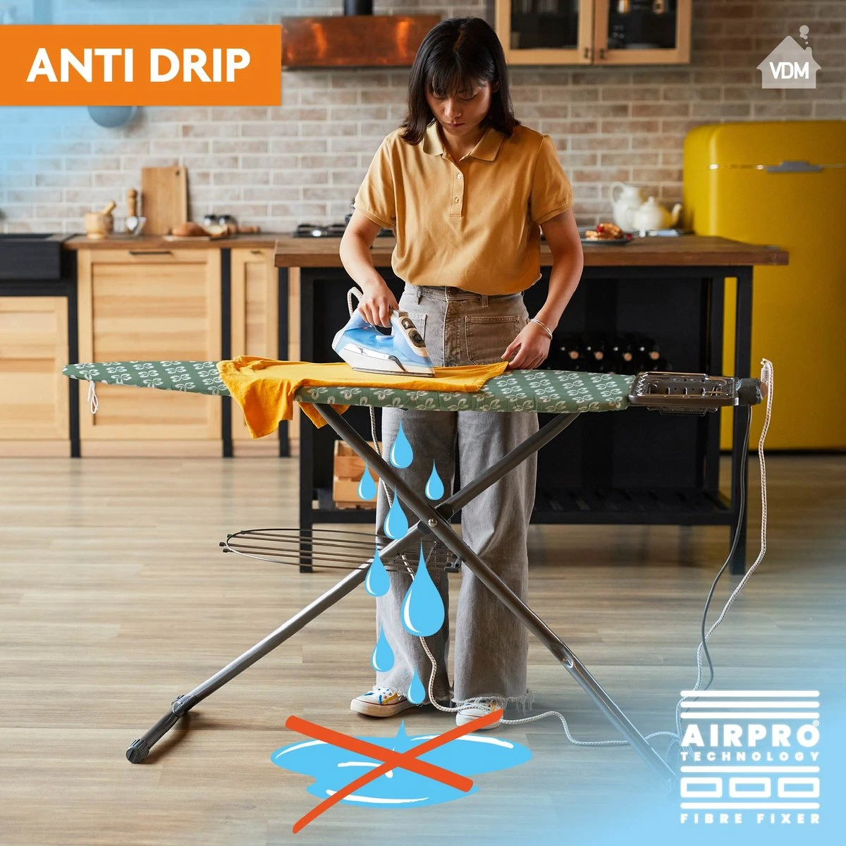 Laundryspecialist 6 Laagse AIRPRO Strijkplankhoes - 50% Sneller Strijken - Geen Water Meer Onder Je Strijkplank - Maat L/XL Voor Een Breedte Van 39 Tot 53 Cm En Een Lengte Van 120 Tot 141 Cm 4 Laundryspecialist 6 Laagse AIRPRO Strijkplankhoes - 50% Sneller Strijken - Geen Water Meer Onder Je Strijkplank - Maat L/XL Voor Een Breedte Van 39 Tot 53 Cm En Een Lengte Van 120 Tot 141 Cm - Afbeelding 2