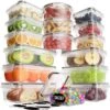Strex Vershoudbakjes - Meal Prep Bakjes - Plastic Diepvries Bakjes - Met Deksel - 18 Delige Set - BPA Vrije Magnetronbakjes -Winkel Voor Dagelijkse Benodigdheden 1200x1200 4210