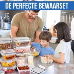 Strex Vershoudbakjes - Meal Prep Bakjes - Plastic Diepvries Bakjes - Met Deksel - 18 Delige Set - BPA Vrije Magnetronbakjes 18 Strex Vershoudbakjes - Meal Prep Bakjes - Plastic Diepvries Bakjes - Met Deksel - 18 Delige Set - BPA Vrije Magnetronbakjes -Winkel Voor Dagelijkse Benodigdheden 1200x1200 4216