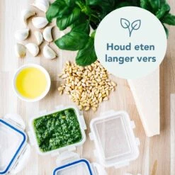 Lock&Lock (mini) Vershoudbakjes Set Met Deksel - Bewaardozen Voedsel - Snackdoosjes - Set Van 4 Stuks - Klein - 180 Ml - Transparant -Winkel Voor Dagelijkse Benodigdheden 1200x1200 4218