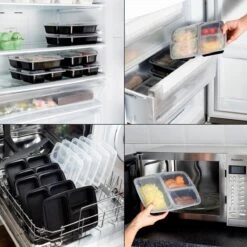 MEALE® - Meal Prep Bakjes 14 Stuks + Bestekhouder - 3 Vakken - BPA Vrij - Vershoud Lunchbox - Food Prep Containers - Maaltijdbakjes 13 MEALE® - Meal Prep Bakjes 14 Stuks + Bestekhouder - 3 Vakken - BPA Vrij - Vershoud Lunchbox - Food Prep Containers - Maaltijdbakjes -Winkel Voor Dagelijkse Benodigdheden 1200x1200 4251