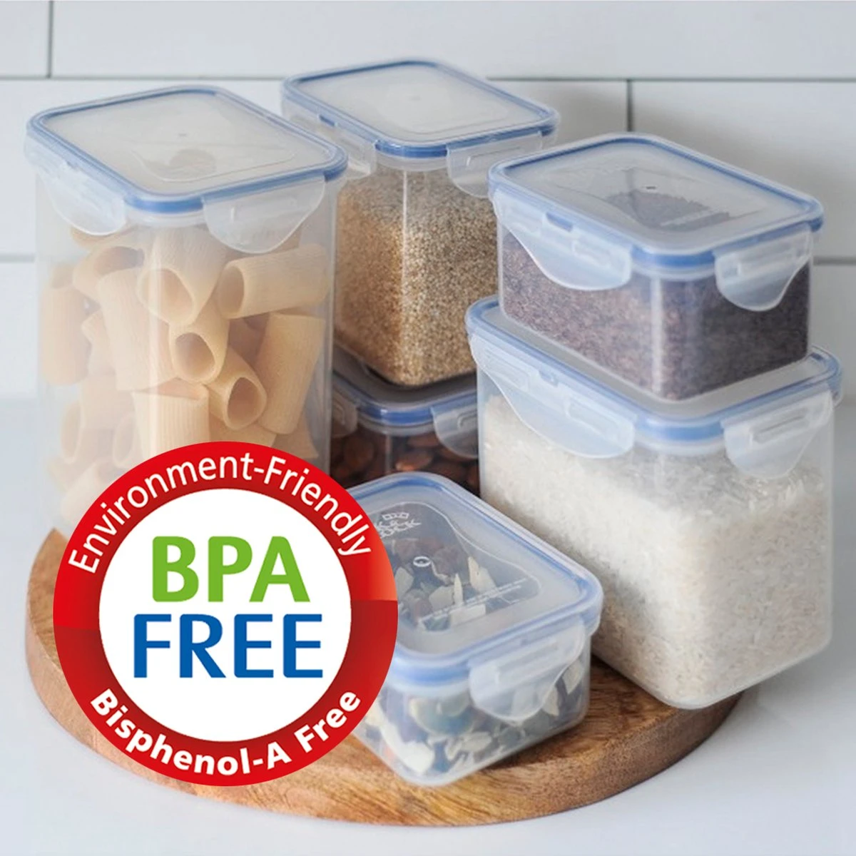 Lock&Lock Vershouddoos - Bewaardoos Voedsel - Voorraadpot - Set Van 2 Stuks - Voor Spaghetti/Pasta - 2 Liter - Transparant 5 Lock&Lock Vershouddoos - Bewaardoos Voedsel - Voorraadpot - Set Van 2 Stuks - Voor Spaghetti/Pasta - 2 Liter - Transparant - Afbeelding 3