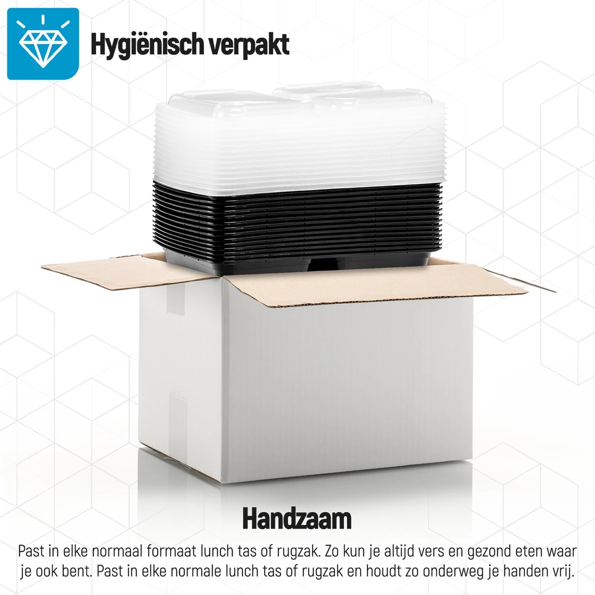 Meal Prep Bakjes - 20 Stuks - 3 Compartimenten - Lunchbox - Diepvriesbakjes - Vershoudbakjes - Plastic Bakjes Met Deksel - Magnetron Bakjes Met Deksel - Meal Prep - Vershouddoos - 1L - BPA Vrij - Fitcrafters 9 Meal Prep Bakjes - 20 Stuks - 3 Compartimenten - Lunchbox - Diepvriesbakjes - Vershoudbakjes - Plastic Bakjes Met Deksel - Magnetron Bakjes Met Deksel - Meal Prep - Vershouddoos - 1L - BPA Vrij - Fitcrafters - Afbeelding 7