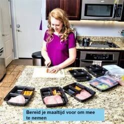 Meal Prep Bakjes - 6 Stuks - 3 Compartimenten - Vershoudbakjes - Meal Prep - 1L - Magnetron Bakjes Met Deksel - Vershouddoos -Winkel Voor Dagelijkse Benodigdheden 1200x1200 4379