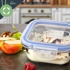 Klarstein Vierkante Glazen Box - Set Van 3 Vershoudbakjes : 800 Ml /620 Ml / 320 Ml - Met Deksel - Luchtdicht - Lekvrij 12 Klarstein Vierkante Glazen Box - Set Van 3 Vershoudbakjes : 800 Ml /620 Ml / 320 Ml - Met Deksel - Luchtdicht - Lekvrij -Winkel Voor Dagelijkse Benodigdheden 1200x1200 4384