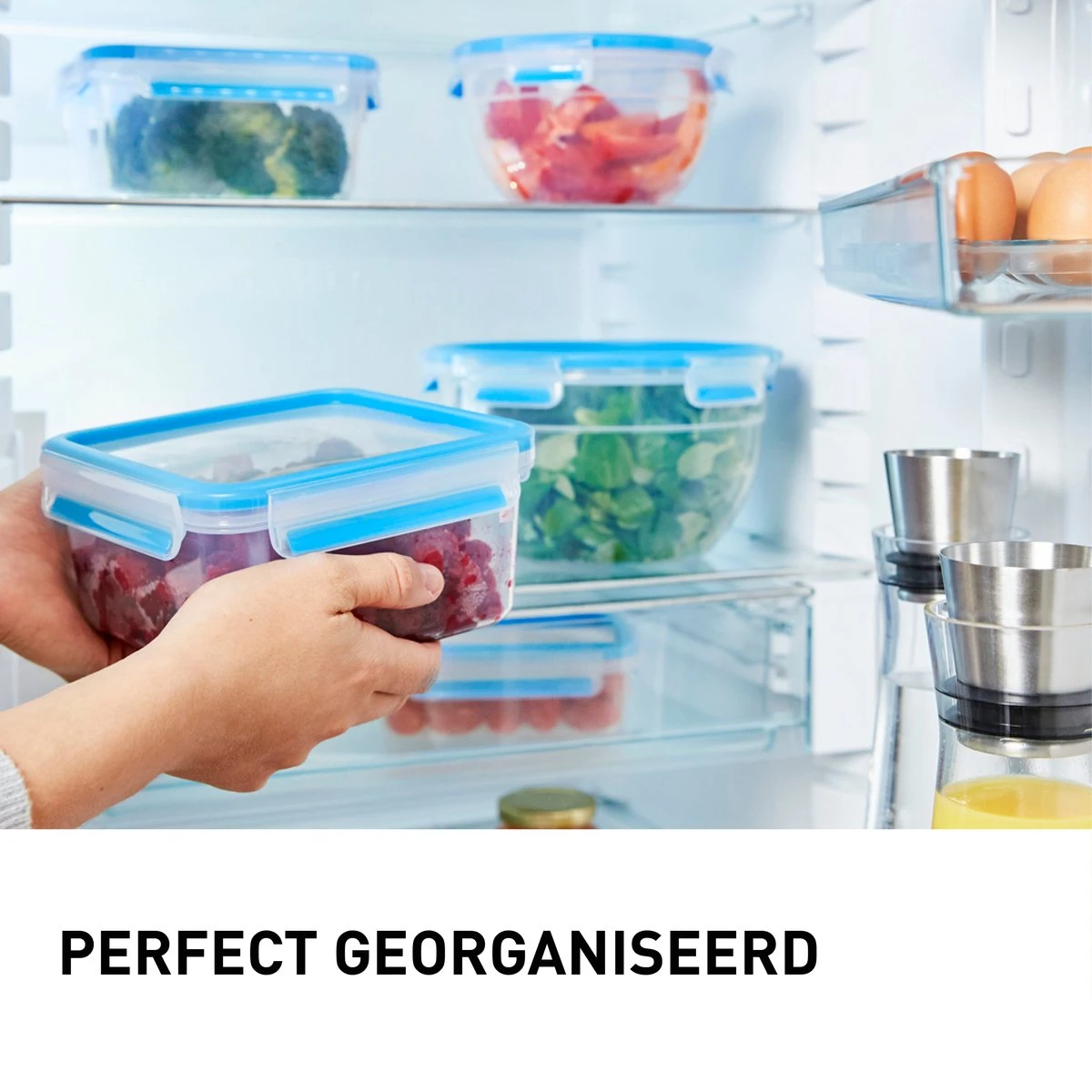 Tefal MasterSeal Fresh Vershoudbakjes - 3-delige Mealprep Set - 3x 0.55L - Blauw 9 Tefal MasterSeal Fresh Vershoudbakjes - 3-delige Mealprep Set - 3x 0.55L - Blauw - Afbeelding 7