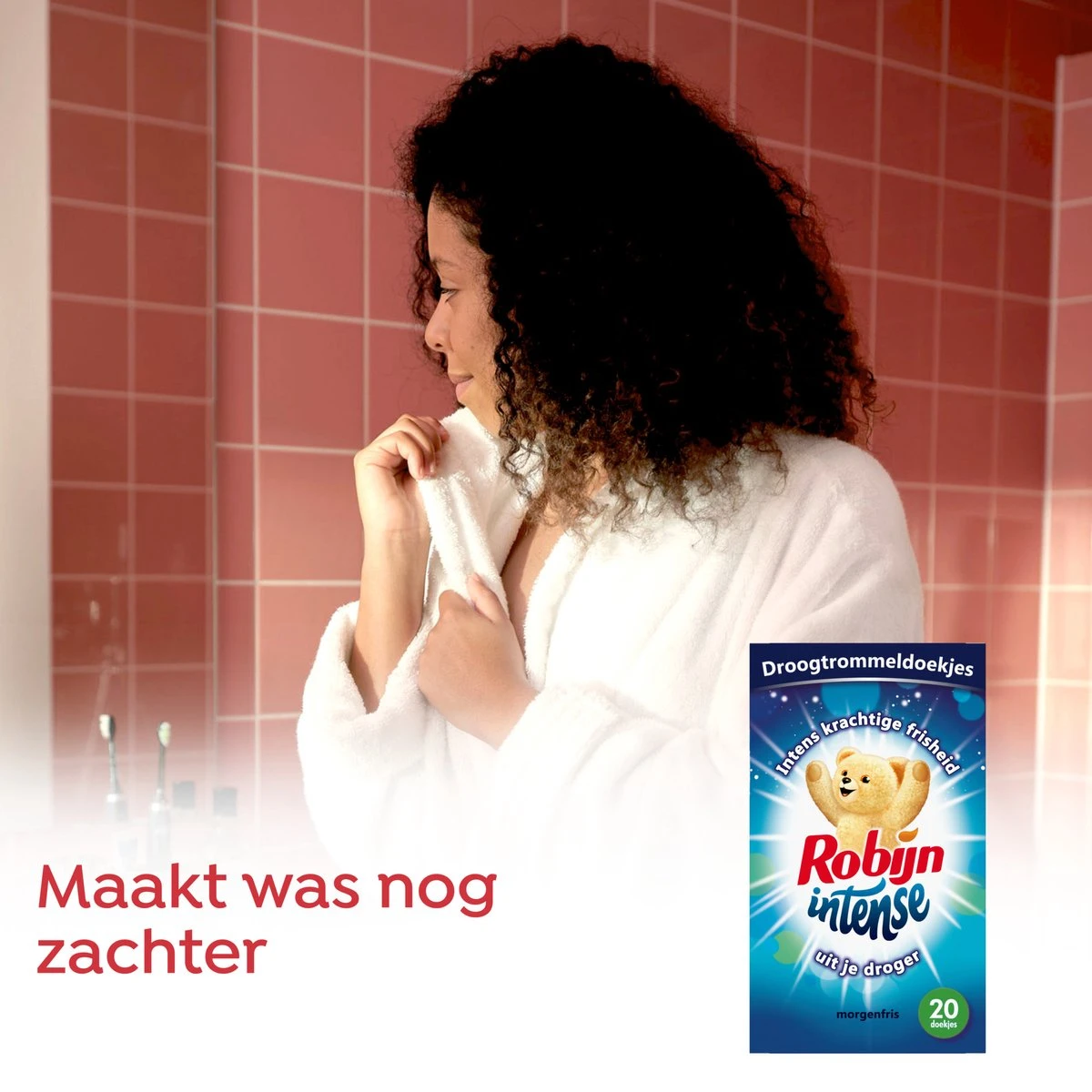 Robijn Droogtrommeldoekjes Intense 20 Stuks 5 Robijn Droogtrommeldoekjes Intense 20 Stuks - Afbeelding 3