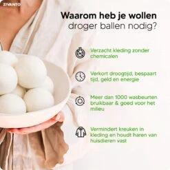Drogerballen - Droogballen Voor Wasdrogers - Wasdrogerballen, Wasbollen & Wasballen - 100% Diervriendelijk, Duurzaam & Herbruikbaar - Duurzaam Cadeau - Energie Besparen - RWS Wol & Zero Waste - 6 Stuks Van Zivanto 13 Drogerballen - Droogballen Voor Wasdrogers - Wasdrogerballen, Wasbollen & Wasballen - 100% Diervriendelijk, Duurzaam & Herbruikbaar - Duurzaam Cadeau - Energie Besparen - RWS Wol & Zero Waste - 6 Stuks Van Zivanto -Winkel Voor Dagelijkse Benodigdheden 1200x1200 906