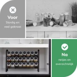 Deleca Kruidenrek Organizer Met 24 Kruidenpotjes - Vierkant - Strooideksel & Labels - Ophangbaar Of Staand - Industrieel / Zwart 20 Deleca Kruidenrek Organizer Met 24 Kruidenpotjes - Vierkant - Strooideksel & Labels - Ophangbaar Of Staand - Industrieel / Zwart -Winkel Voor Dagelijkse Benodigdheden 1200x1200 966