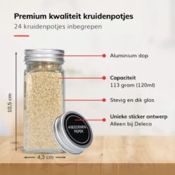 Deleca Kruidenrek Organizer Met 24 Kruidenpotjes - Vierkant - Strooideksel & Labels - Ophangbaar Of Staand - Industrieel / Zwart 21 Deleca Kruidenrek Organizer Met 24 Kruidenpotjes - Vierkant - Strooideksel & Labels - Ophangbaar Of Staand - Industrieel / Zwart -Winkel Voor Dagelijkse Benodigdheden 1200x1200 967