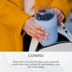 Coninx Yoghurtbeker To Go - Muesli Beker To Go - Lunchbeker - Mueslibeker 640ml ( 450ml+190ml ) - Blauw 21 Coninx Yoghurtbeker To Go - Muesli Beker To Go - Lunchbeker - Mueslibeker 640ml ( 450ml+190ml ) - Blauw -Winkel Voor Dagelijkse Benodigdheden 1200x1200 987