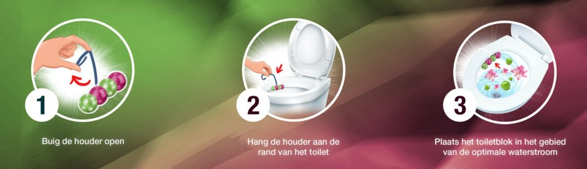 Witte Reus Toiletblok Geur Switch - Appel Waterlelie - WC Blokjes Voordeelverpakking - 10 Stuks 7 Witte Reus Toiletblok Geur Switch - Appel Waterlelie - WC Blokjes Voordeelverpakking - 10 Stuks - Afbeelding 5