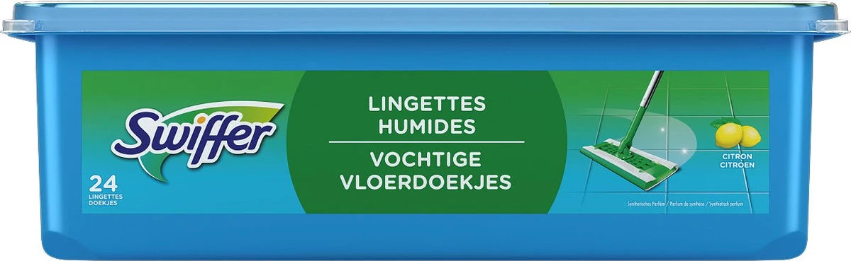 Swiffer Vochtige Vloerdoekjes - Vloerreiniger - Natte Vloerdoekjes - 24 Stuks 3 Swiffer Vochtige Vloerdoekjes - Vloerreiniger - Natte Vloerdoekjes - 24 Stuks