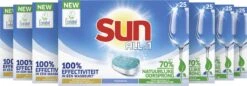 SUN® Sun All-in-1 Normaal Vaatwastabletten - 7 X 25 Tabletten - Voordeelverpakking -Winkel Voor Dagelijkse Benodigdheden 1200x417