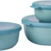Mepal - Multikom Cirqula 3-delige Set (350 + 750 + 1250 Ml) - Mag In De Vriezer, Magnetron En Vaatwasser – Nordic Green – Meal Prep Bakjes - Bewaardozen Met Deksel -Winkel Voor Dagelijkse Benodigdheden 1200x541