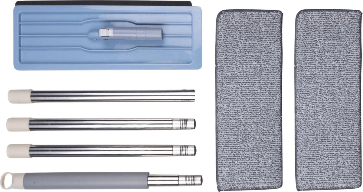 Alpina Dweilsysteem Met Emmer - Incl. 2 Microvezeldoeken - Voor Harde Vloeren - 360° Draaibaar 4 Alpina Dweilsysteem Met Emmer - Incl. 2 Microvezeldoeken - Voor Harde Vloeren - 360° Draaibaar - Afbeelding 2