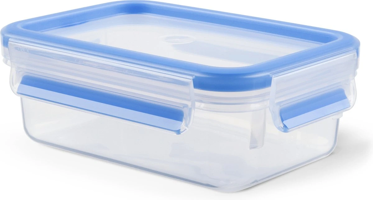 Tefal MasterSeal Fresh Vershoudbakjes - 3-delige Mealprep Set - 3x 0.55L - Blauw 4 Tefal MasterSeal Fresh Vershoudbakjes - 3-delige Mealprep Set - 3x 0.55L - Blauw - Afbeelding 2